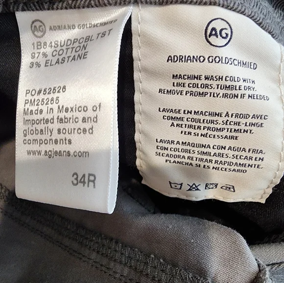 AG Men's Kline Jacquard Shorts in Chellberg Light Sterling Size 34 New With Tags